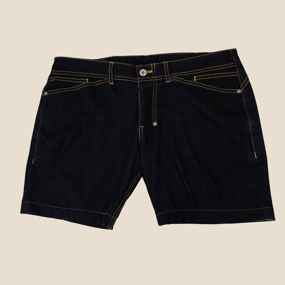 RUFSKIN Mens Tight Denim Shorts Size 34 Blue Stretch Booty Shorty California
